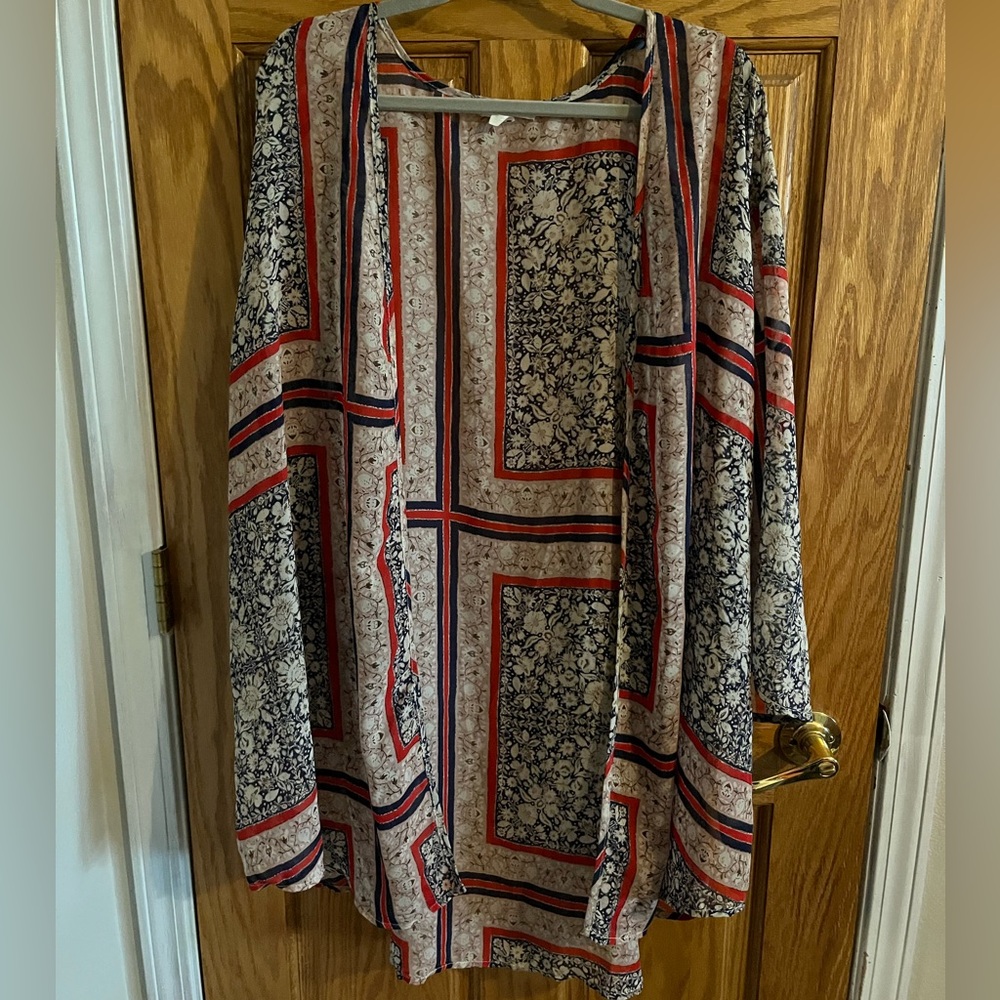 Maurice’s 2/3 kimono blue red